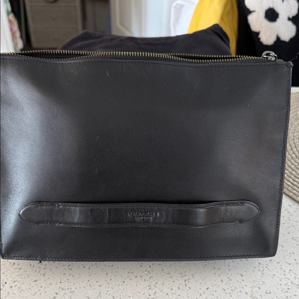 Black Leather Men's Bag